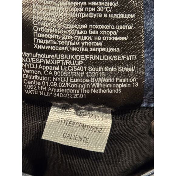 NYDJ Curves 360 Slim Straight Crop Side Slits Caliente | 28P NWT Athleisure - Picture 10 of 11